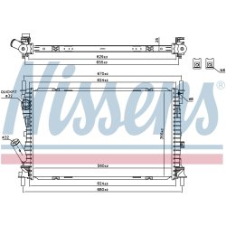 Radiator NISSENS 69223 OE Ref 1334654 NISSENS