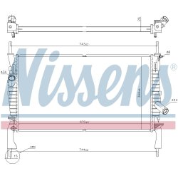 Radiator NISSENS 69225 OE Ref 1371296 NISSENS