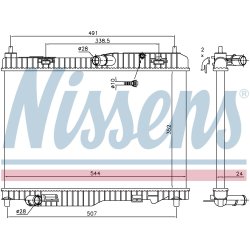 Radiator NISSENS 69233 OE Ref 1522383 NISSENS