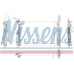 Radiator NISSENS 69238 OE Ref 1720432
