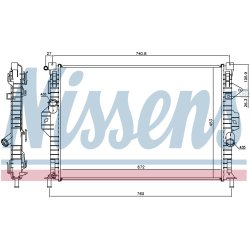 Radiator NISSENS 69253 OE Ref 1790336 NISSENS
