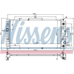 Radiator NISSENS 69454 OE Ref 52473491