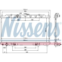 Radiator NISSENS 69460 OE Ref 21410-6M110