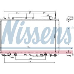 Radiator NISSENS 69478 OE Ref 164000A170