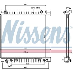 Radiator NISSENS 69484 OE Ref 21460-9FD1B NISSENS