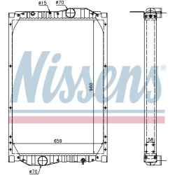 Radiator NISSENS 69604A OE Ref 1011009035