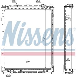 Radiator NISSENS 69608A OE Ref 8351210000