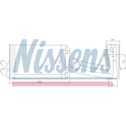 Heater Matrix (Heat Exchanger) NISSENS 70222 OE Ref 894819030 NISSENS