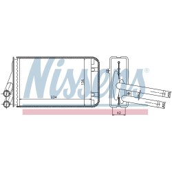 Heater Matrix (Heat Exchanger) NISSENS 70229 OE Ref 8D2.819.031 C NISSENS