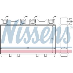 Heater Matrix (Heat Exchanger) NISSENS 70515 OE Ref 8.373.175 NISSENS