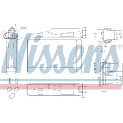 Heater Matrix (Heat Exchanger) NISSENS 70530 OE Ref 64118373840 NISSENS