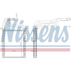 Heater Matrix (Heat Exchanger) NISSENS 707191 OE Ref 8710702140