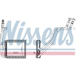 Heater Matrix (Heat Exchanger) NISSENS 707226 OE Ref 1905858