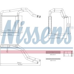 Heater Matrix (Heat Exchanger) NISSENS 707298 OE Ref 97138B2000