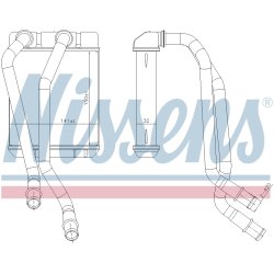 Heater Matrix NISSENS 707303 OE Ref 6001550210