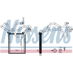 Heater Matrix NISSENS 707305 OE Ref 871070F010