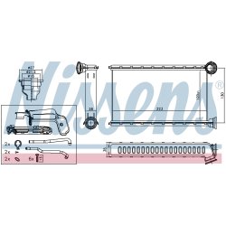 Heater Matrix (Heat Exchanger) NISSENS 71165 OE Ref 1611284180 NISSENS