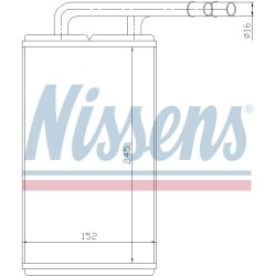 Heater Matrix (Heat Exchanger) NISSENS 71740 OE Ref 1113755 NISSENS