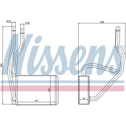 Heater Matrix (Heat Exchanger) NISSENS 71765 OE Ref 2S6H 18B539 AB NISSENS