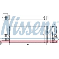 Heater Matrix (Heat Exchanger) NISSENS 71815 OE Ref 42539456 NISSENS