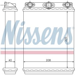 Heater Matrix (Heat Exchanger) NISSENS 72016 OE Ref 002 835 55 01 NISSENS