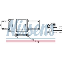 Heater Matrix (Heat Exchanger) NISSENS 726531 OE Ref 1806002 NISSENS
