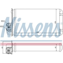 Heater Matrix (Heat Exchanger) NISSENS 73255 OE Ref 77 01 204 993 NISSENS
