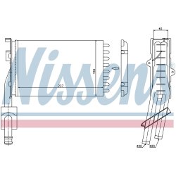 Heater Matrix (Heat Exchanger) NISSENS 73352 OE Ref 7701032525 NISSENS