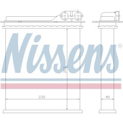 Heater Matrix (Heat Exchanger) NISSENS 73363 OE Ref 60 25 170 679 NISSENS
