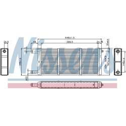 Heater Matrix (Heat Exchanger) NISSENS 73647 OE Ref VV70331022 NISSENS