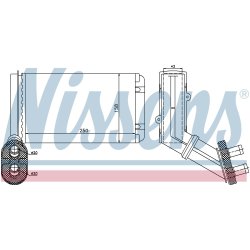 Heater Matrix (Heat Exchanger) NISSENS 73972 OE Ref 1528757