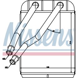 Heater Matrix (Heat Exchanger) NISSENS 73975 OE Ref 7L0819031 NISSENS