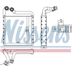 Heater Matrix (Heat Exchanger) NISSENS 73994 OE Ref 561819031B NISSENS