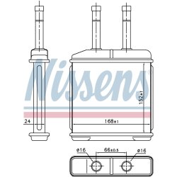 Heater Matrix (Heat Exchanger) NISSENS 76506 OE Ref P96314858 NISSENS