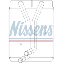 Heater Matrix (Heat Exchanger) NISSENS 77501 OE Ref OK2C0-61-A10 NISSENS