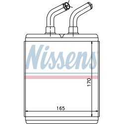 Heater Matrix (Heat Exchanger) NISSENS 77515 OE Ref OK30A-61-A10 NISSENS