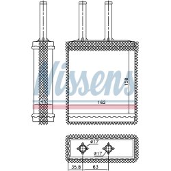 Heater Matrix (Heat Exchanger) NISSENS 77519 OE Ref OK9A3-61-A10