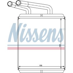 Heater Matrix (Heat Exchanger) NISSENS 77617 OE Ref 97211-4B000