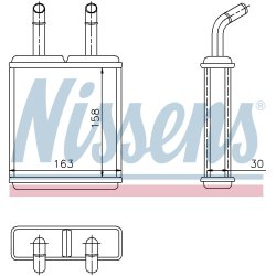 Heater Matrix (Heat Exchanger) NISSENS 77621 OE Ref 97214-22900