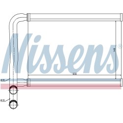 Heater Matrix (Heat Exchanger) NISSENS 77631 OE Ref 971381E001 NISSENS