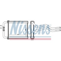 Heater Matrix (Heat Exchanger) NISSENS 77657 OE Ref 97138-2B000 NISSENS