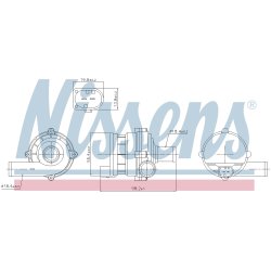 Auxiliary Water Pump NISSENS 832169 OE Ref 93857128