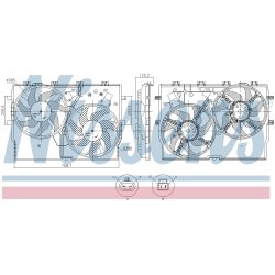 Engine Cooling Fan NISSENS 850002 OE Ref 1393264080