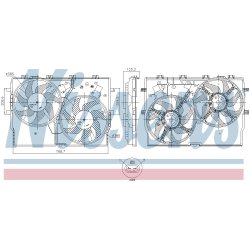 Engine Cooling Fan NISSENS 850003 OE Ref 1362918080