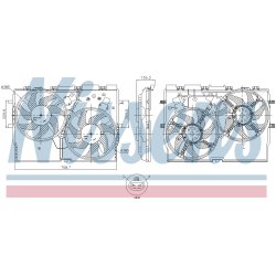 Engine Cooling Fan NISSENS 850004 OE Ref 1358012080