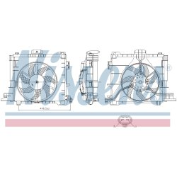 Engine Cooling Fan NISSENS 850009 OE Ref 0002009323 NISSENS