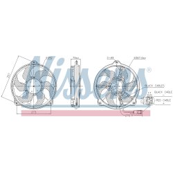 Engine Cooling Fan NISSENS 850073 OE Ref 1401312180