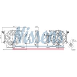 Engine Cooling Fan NISSENS 850080 OE Ref 1907842