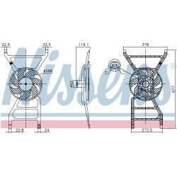Radiator Fan NISSENS 850089 OE Ref 6025371390
