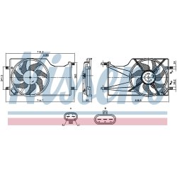Engine Cooling Fan NISSENS 850098 OE Ref 39059783
